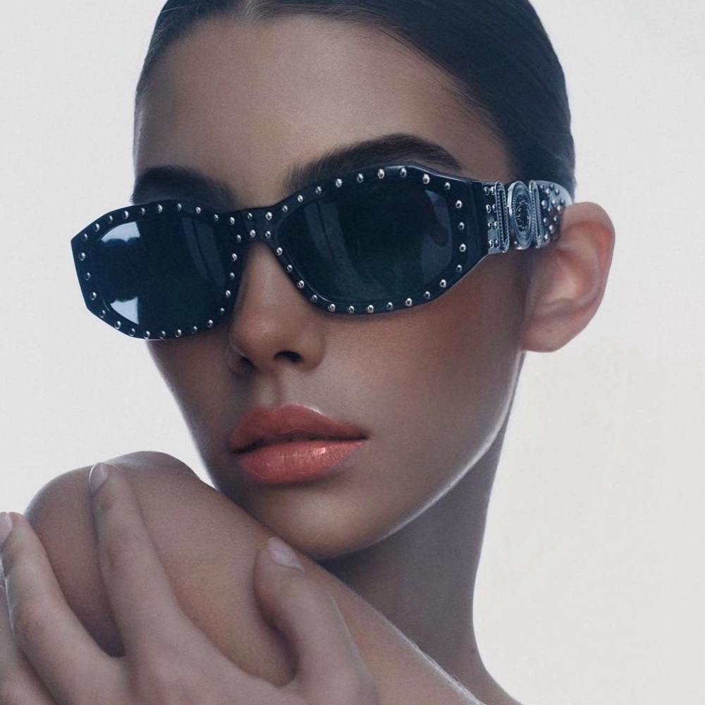 NEW ☀️VERSACE☀️ Medusa Studded Biggie Sunglasses UNISEX
